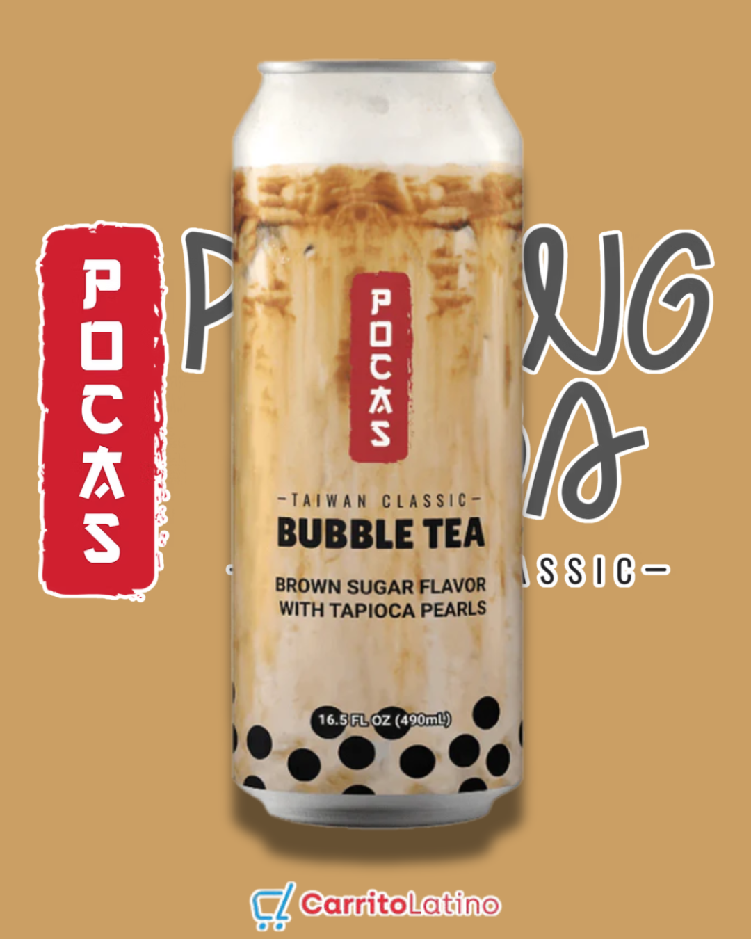 Pocas Bubble Tea Brown Sugar 16.5floz