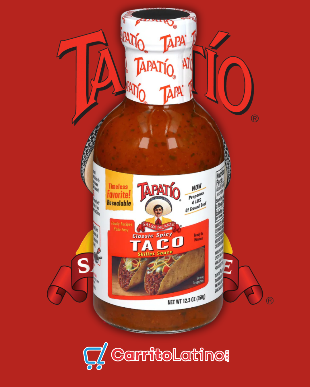 Tapatío Classic Spicy Taco Skillet Sauce 12.3 oz