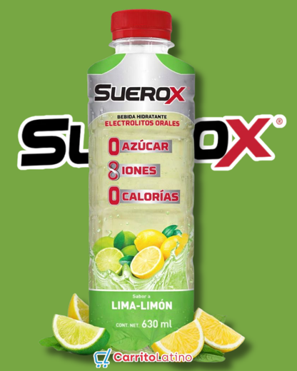 SueroX Bebida Electrolitos Lima-Limón 630 ml