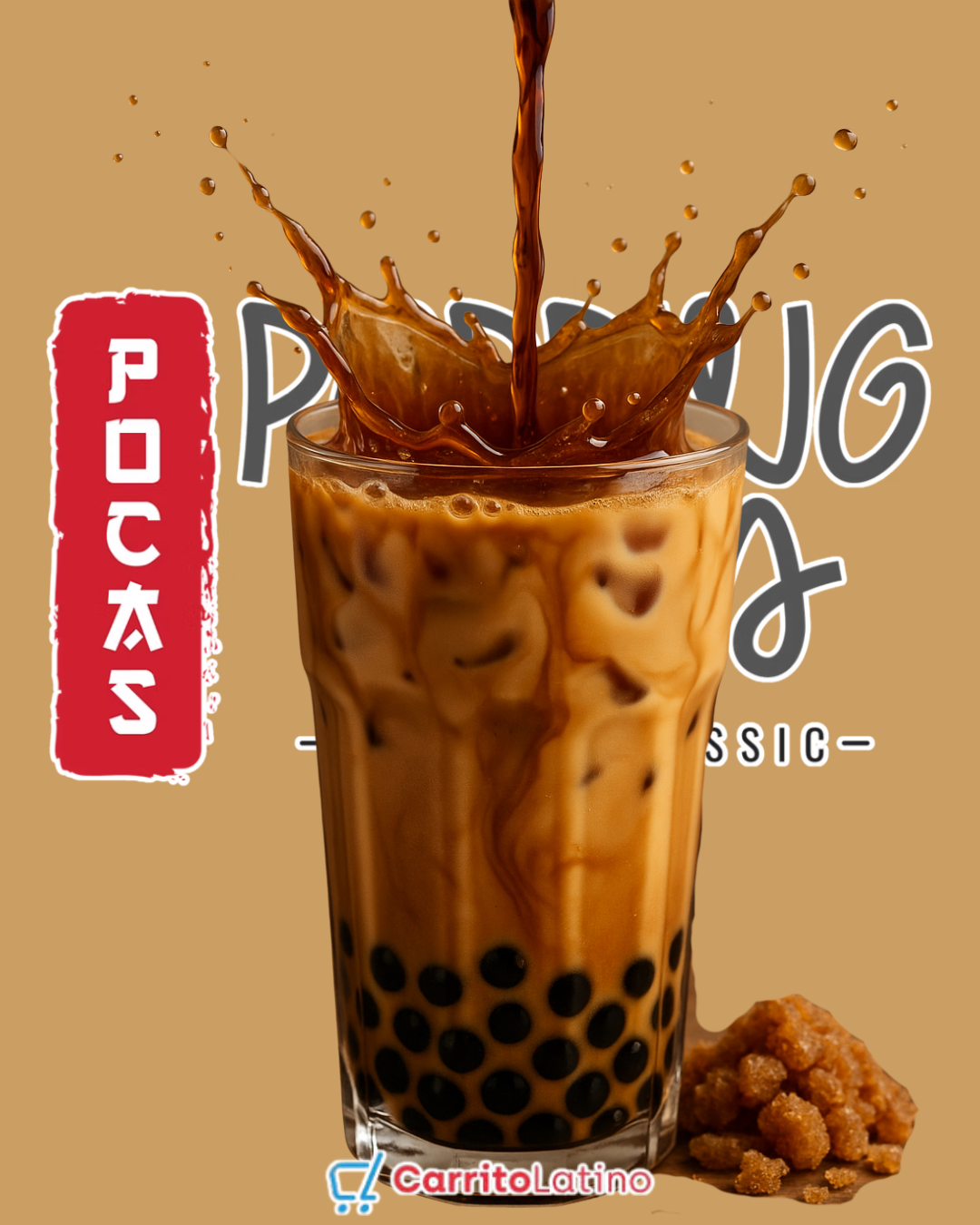 Pocas Bubble Tea Brown Sugar 16.5floz