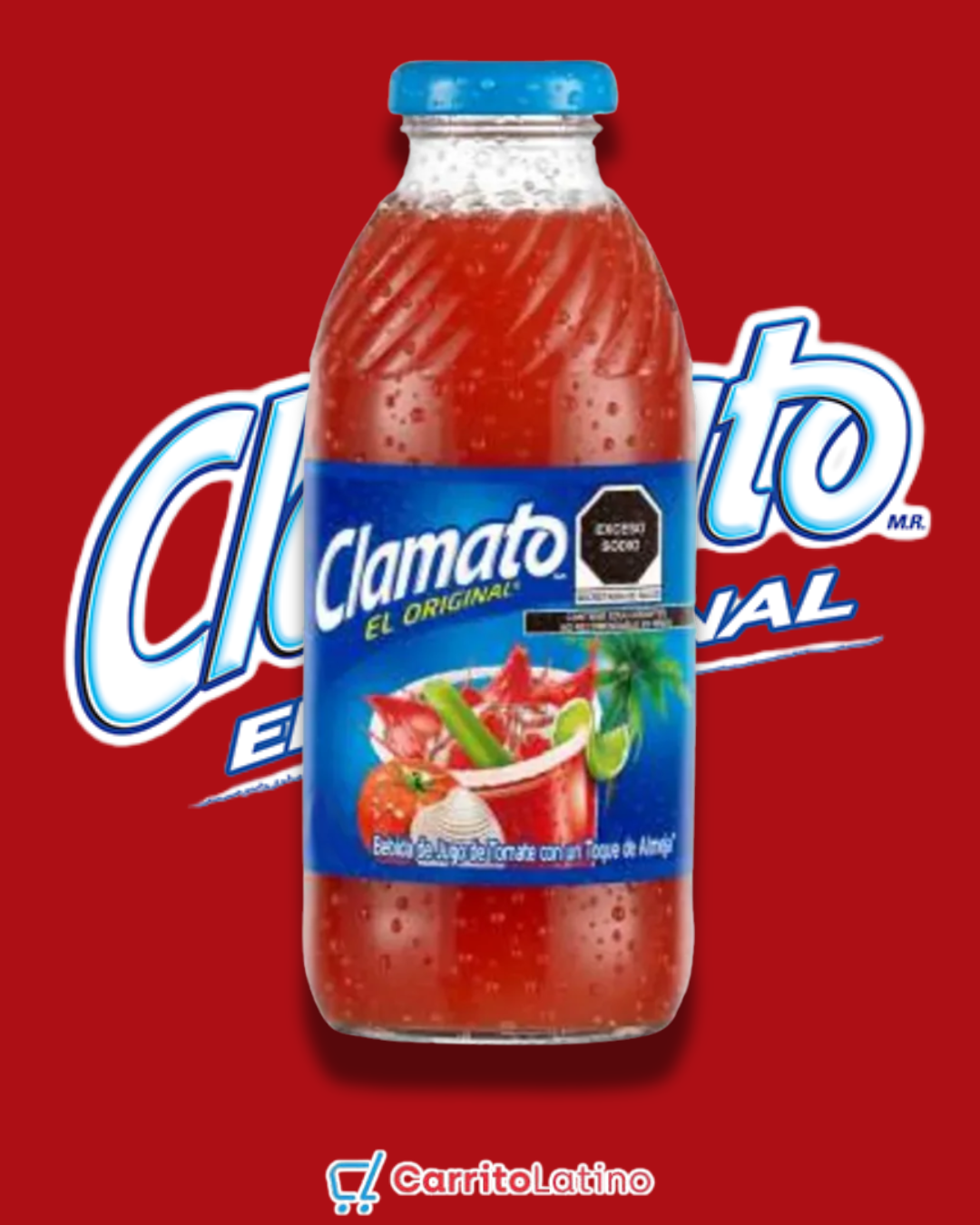 Clamato Original Botella de Vidrio 473 ml / 16 fl oz