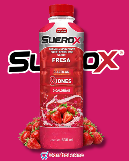 SueroX Electrolyte Drink Strawberry 630 ml
