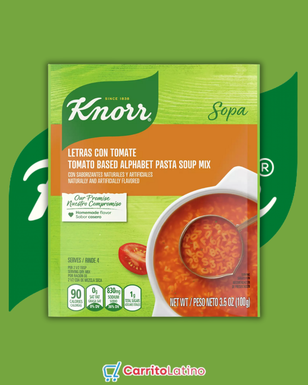 Knorr Alphabet Soup Tomato Flavor 3.5 oz