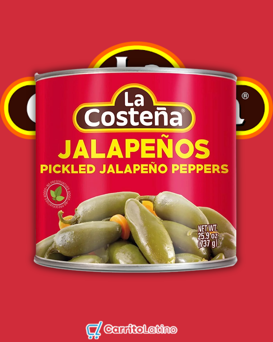 La Costeña Chiles Jalapeños Enteros 26 oz