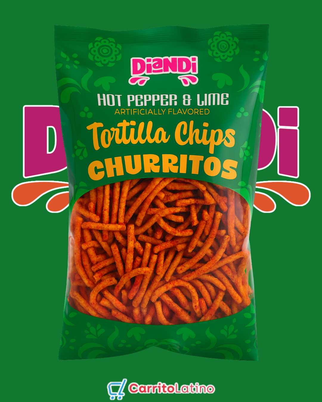 Diandi – Churritos con Chile y Limón 9 oz
