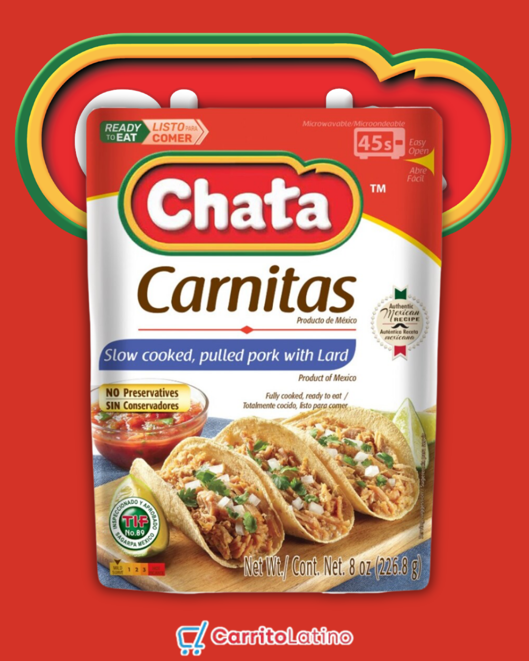Chata Carnitas  8 oz