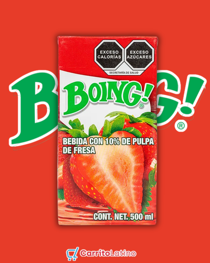 Boing! Strawberry Drink Tetra Pak 500 ml – Carrito Latino