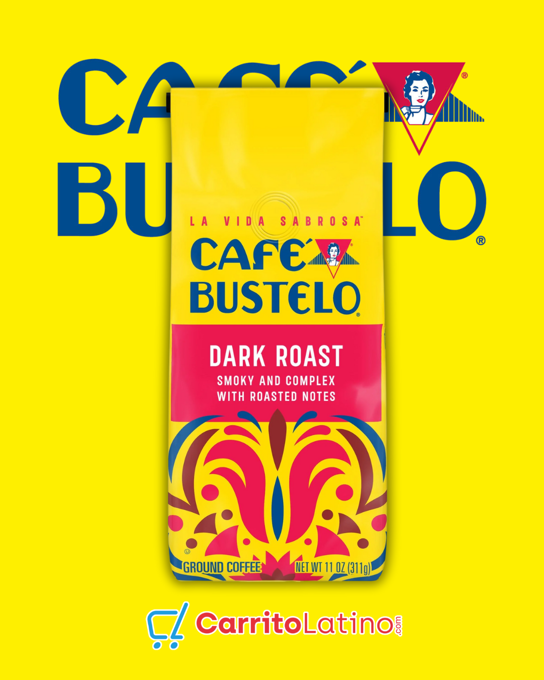 Bustelo Dark Roast Coffee Ground Coffee 11 oz