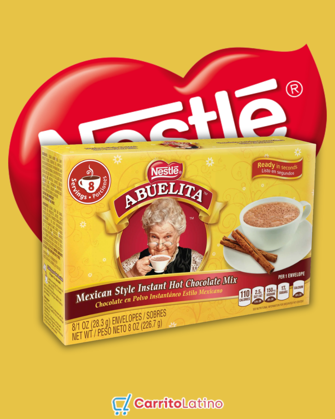 Nestlé Instant Abuelita Chocolate in Sachets 8 oz