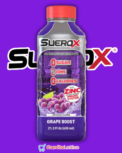 SueroX Bebida Electrolitos Uva 630 ml