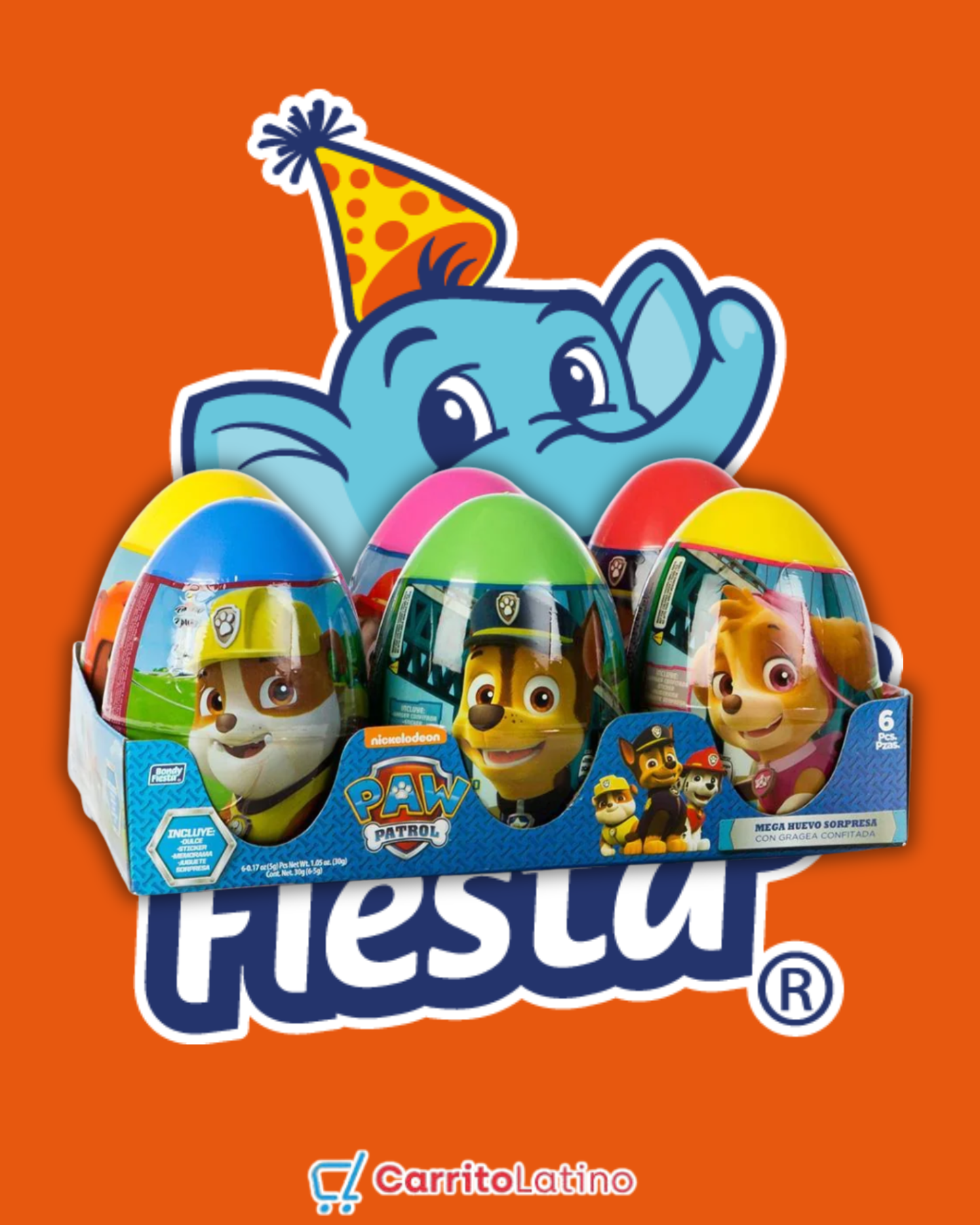 Mega Paw Patrol – Paquete con 6 Huevos Sorpresa