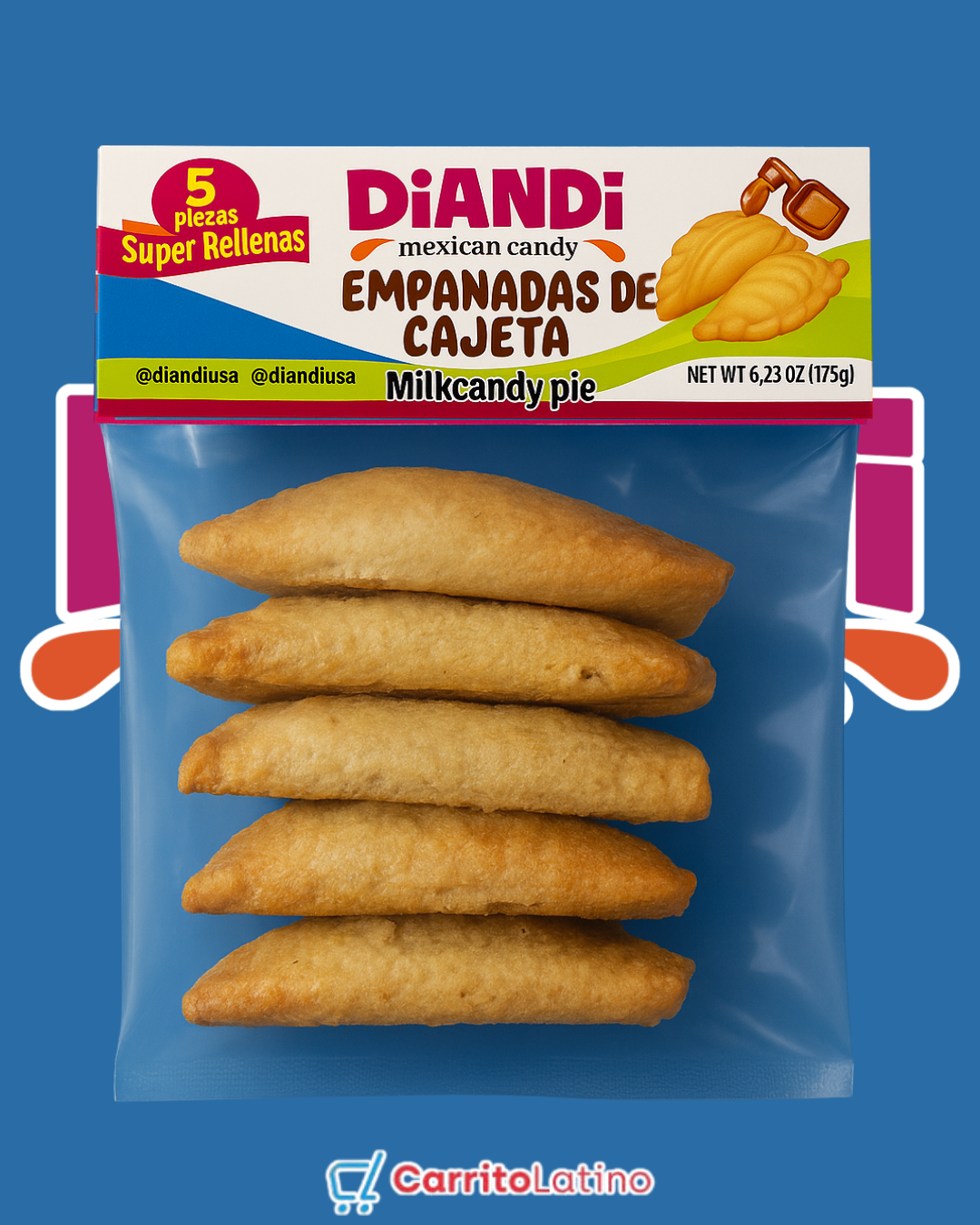 Diandi Empanadas de Cajeta 175 gr / 5.291 oz