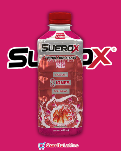 SueroX Electrolyte Drink Strawberry 630 ml