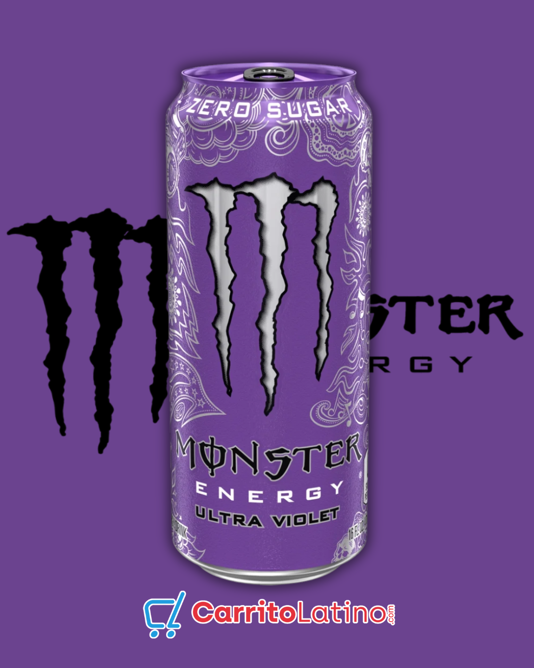 Monster Energy Ultra Violet 16 oz – Carrito Latino