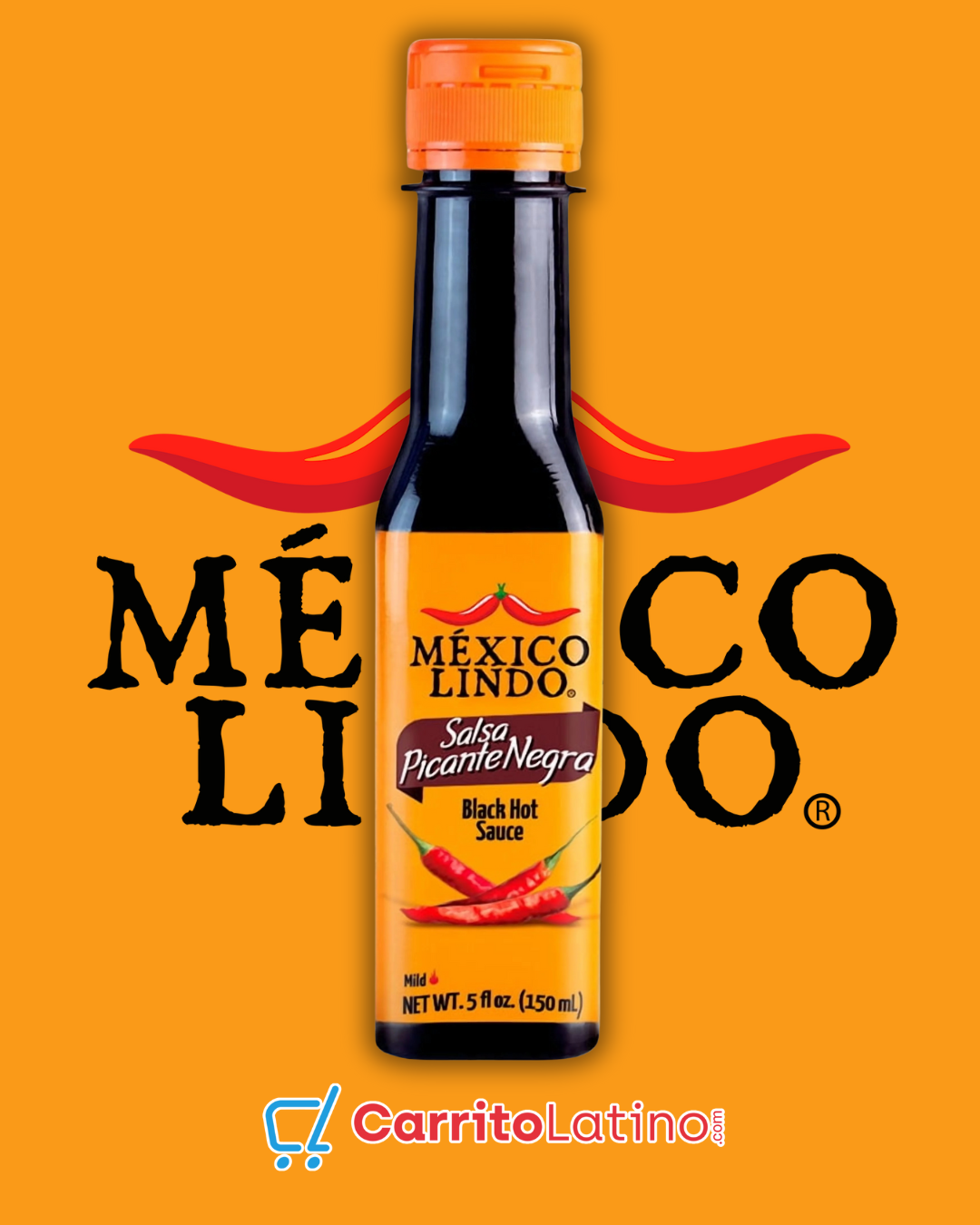 Mexico Lindo Salsa Picante Negra 5 oz