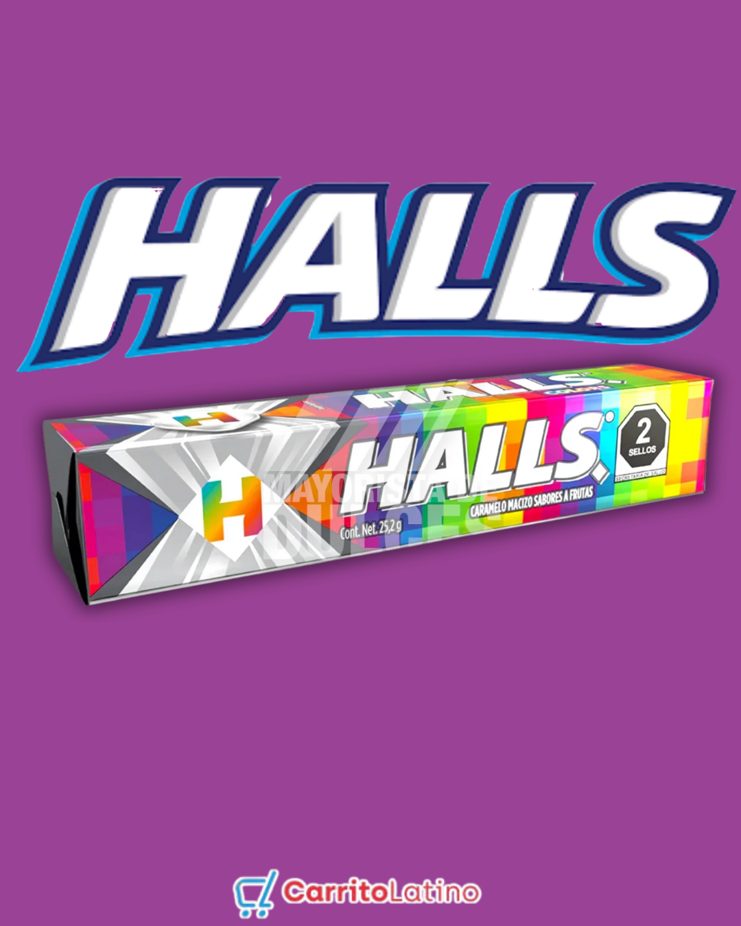 Halls Colores (Caja 12 Tubos)