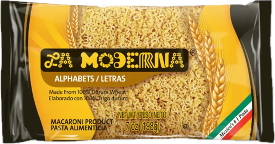 La Moderna Pasta de Letras 198gr / 7oz