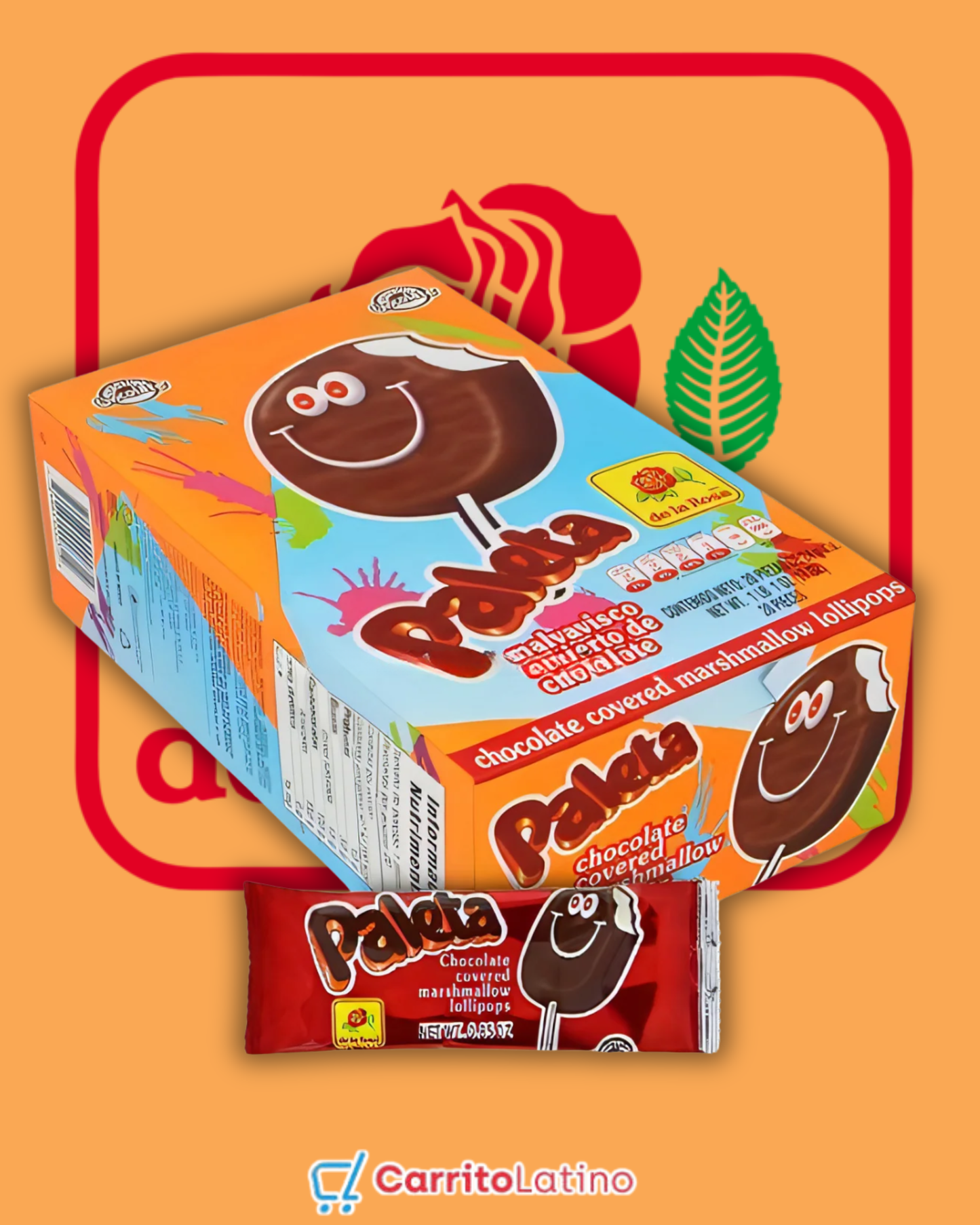 Paletón Bombón con Chocolate 20 pzas