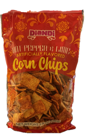 Diandi Chips Chile Limon 280g/9.8OZ