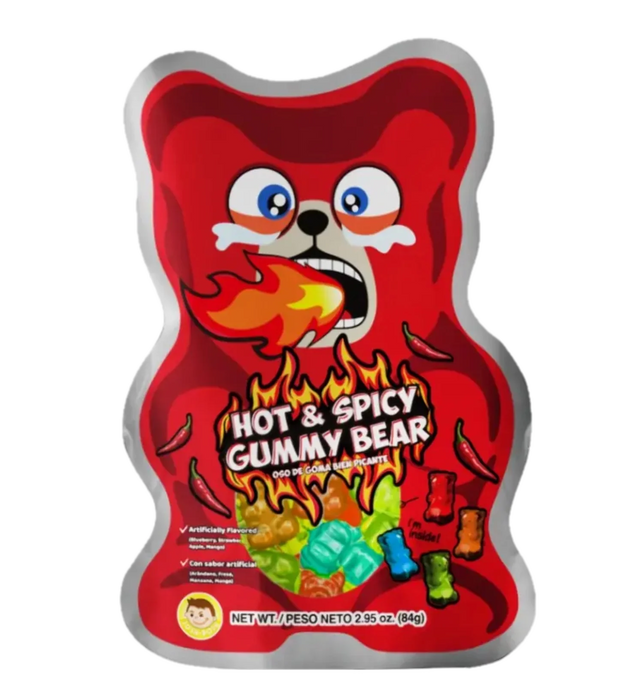 Pocas Hot and Spicy Gummy Bear 2.95 OZ