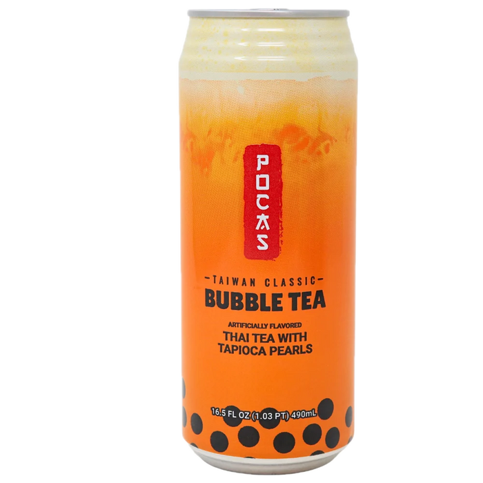 Pocas Bubble Tea Thai Tea 16.5floz