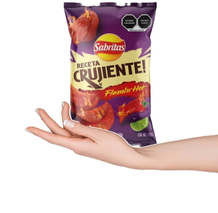 Sabritas Crujientes Flamin Hot 100gr / 3.53 oz