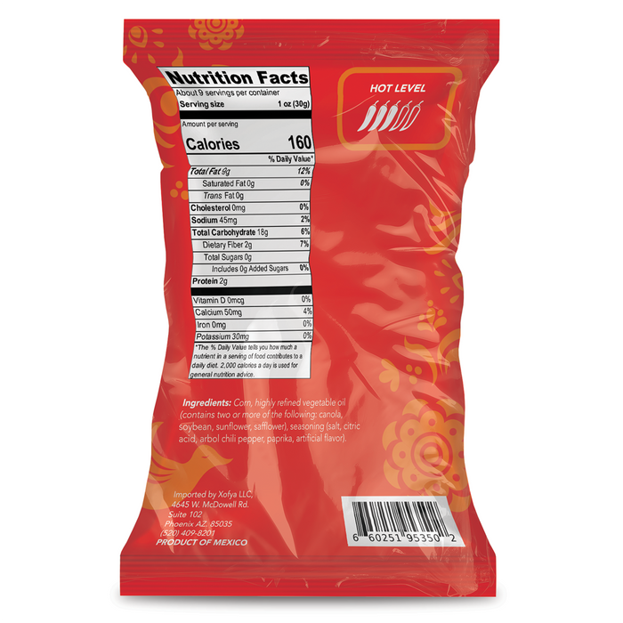 Diandi Chips Chile Limon 280g/9.8OZ