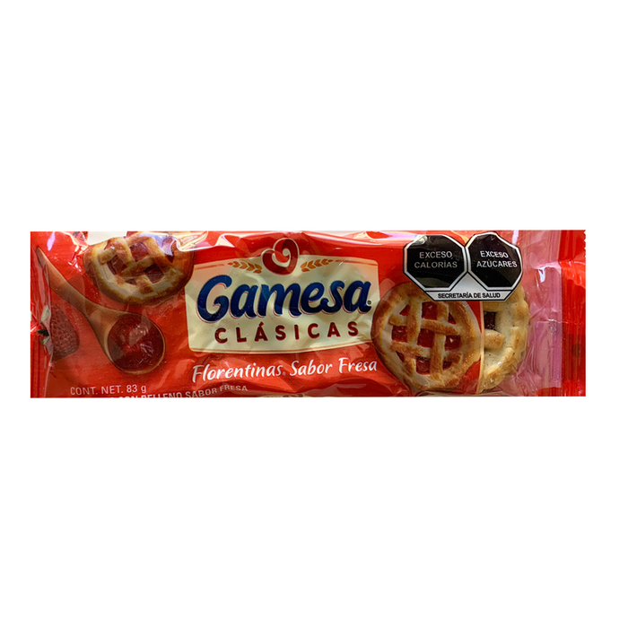 Galletas Florentina Sabor Fresa Clásicas Gamesa 83 gr / 2.9 oz