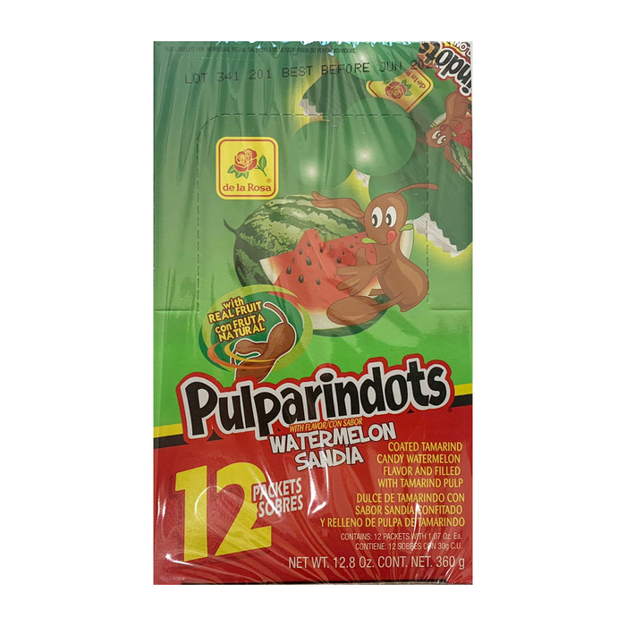 Pulparindots Watermelon Flavor 12 Pieces 360 gr / 12.8 oz