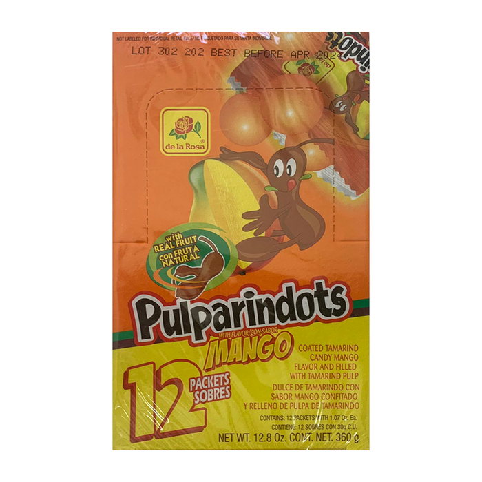 Pulparindots Mango Flavor 12 Pieces 360 gr / 12.8 oz