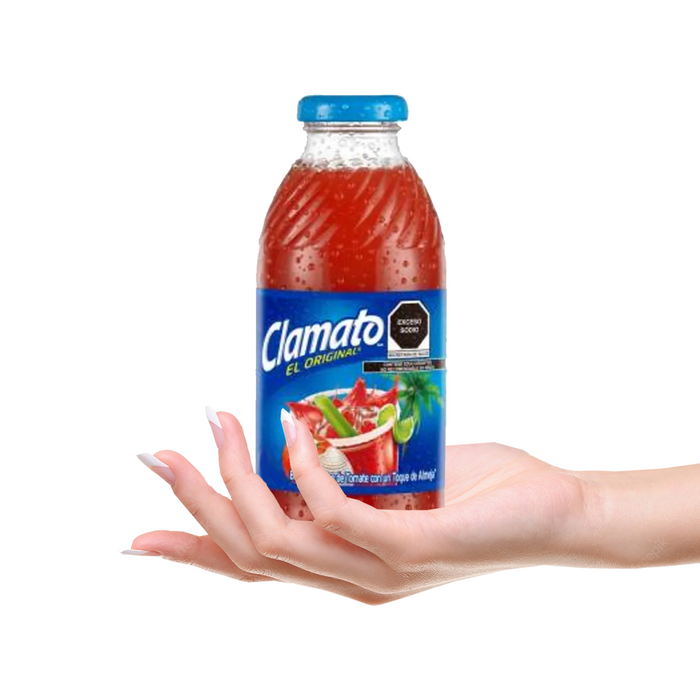 Clamato Original Botella de Vidrio 473 ml / 16 fl oz