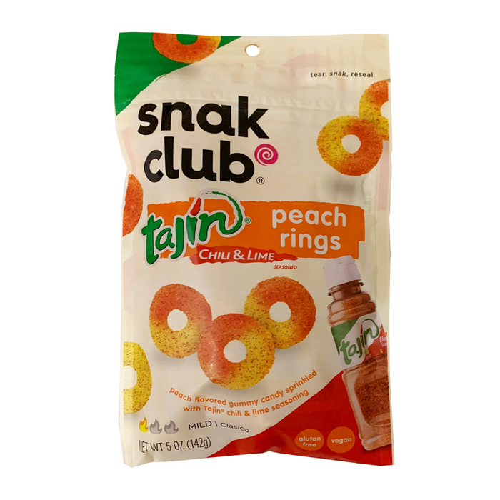 Snak Club Tajin Chili & Lime Peach Rings 142 gr / 5 oz