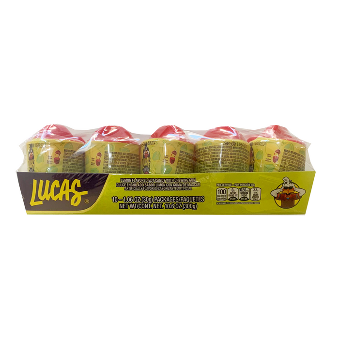 Lucas Bomvaso Lemon Flavor 10 Pieces 300 gr / 10.6 oz