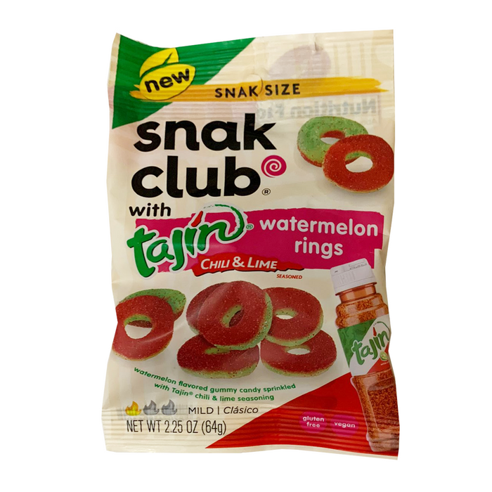 Snak Club Tajin Watermelon Rings 64 gr / 2.25 oz